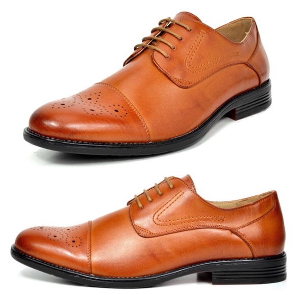 Other - NEW Mens Bruno Halsted Cap Toe Dress Shoes Oxfords